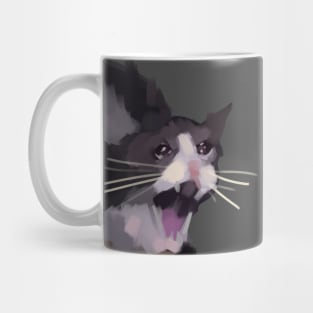 hilarious Crying cat meme Mug